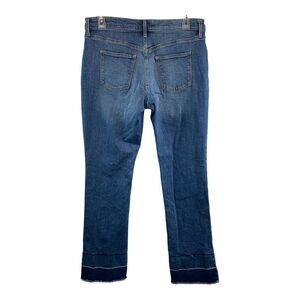 Old Navy Girls Bootcut Jeans Sz 14 Blue Distressed Stretch Adjustable Waist